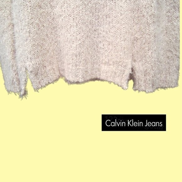Calvin Klein Jeans NEW Textured Crewneck Mohair Pullover Sweater M - Picture 3 of 11